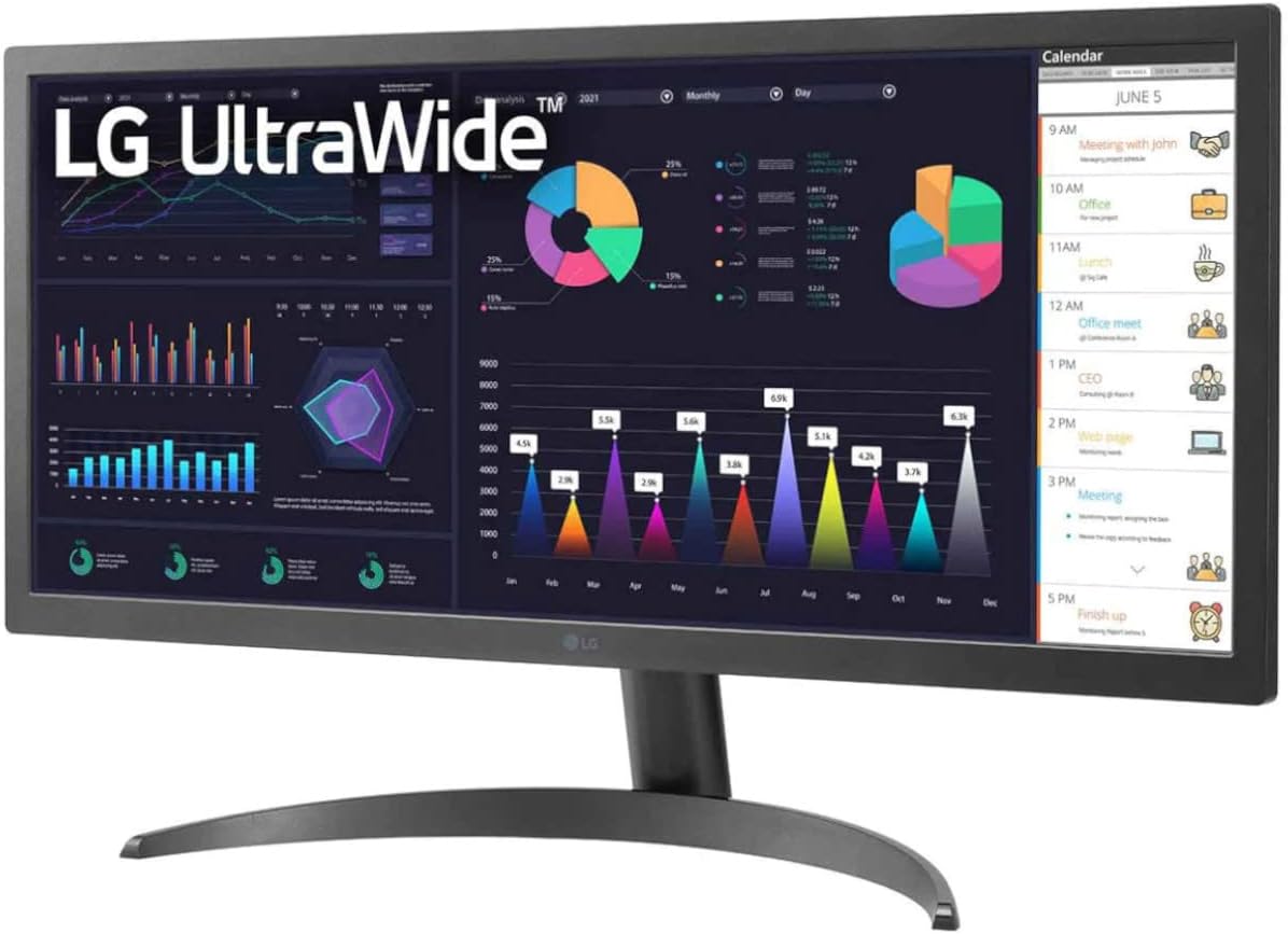 MONITOR LG ULTRAWIDE 26" IPS FULL HD 21:9 (2560 X 1080) HDR10 AMD FREESYNC 1MS (MBR) 75HZ – 26WQ500-B.AWZM - LG