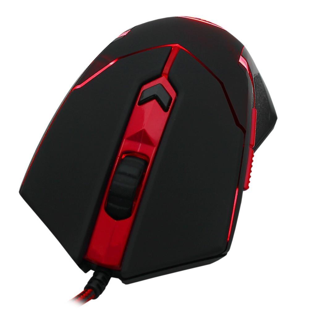 Mouse Gamer Redragon Centrophorus, 3200DPI, 6 botões, 8 Ajustes de Peso - M601-3