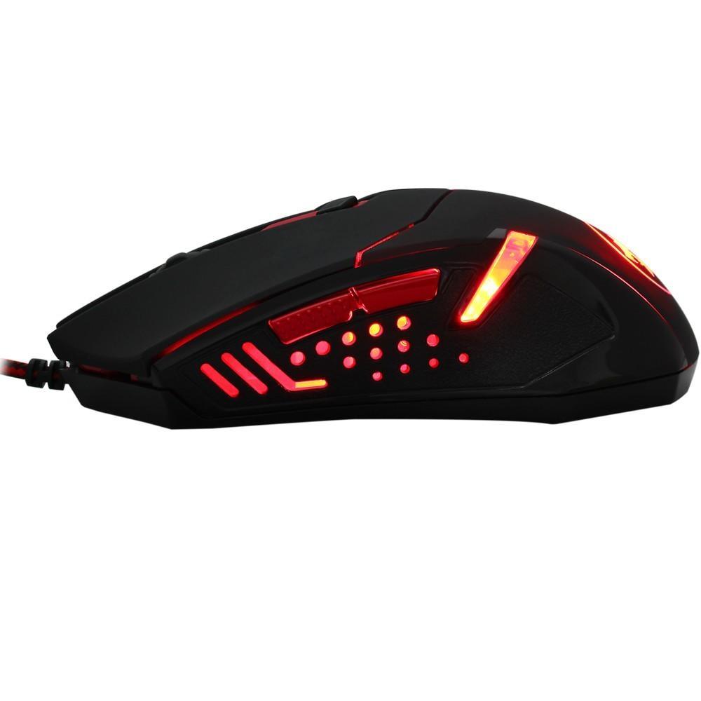 Mouse Gamer Redragon Centrophorus, 3200DPI, 6 botões, 8 Ajustes de Peso - M601-3