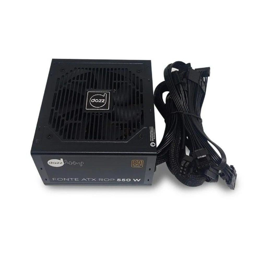 Fonte Dazz Rop ATX, 550W, 80 Plus Bronze, PFC Ativo