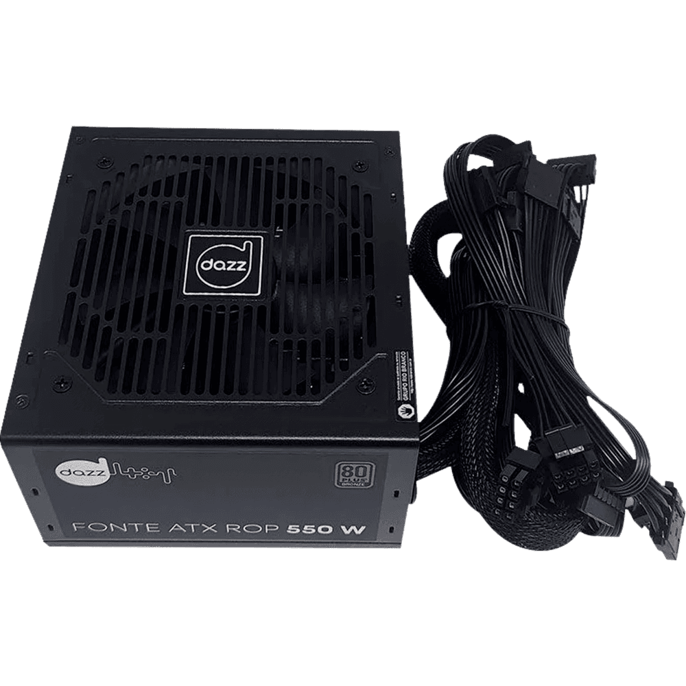 Fonte Dazz Rop ATX, 550W, 80 Plus Bronze, PFC Ativo
