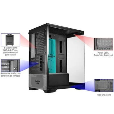 Gabinete Gamer POSEIDON II MICRO ATX - CG-01F9