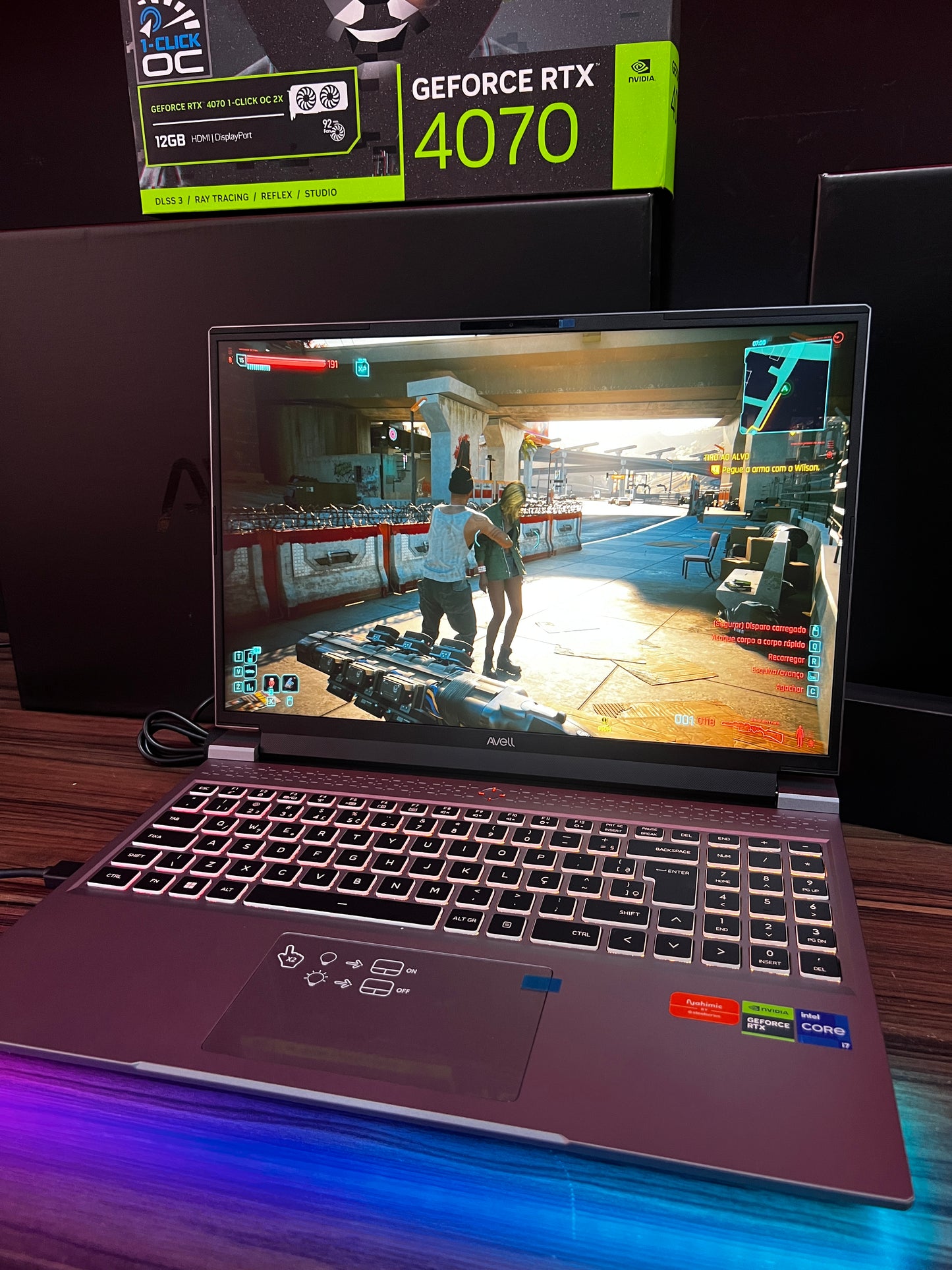 NOTEBOOK GAMER DDR5 CORE I7 13700HX, RTX 4070, 16GB DDR5, SSD NVME 1TB, QUAD HD 240HZ