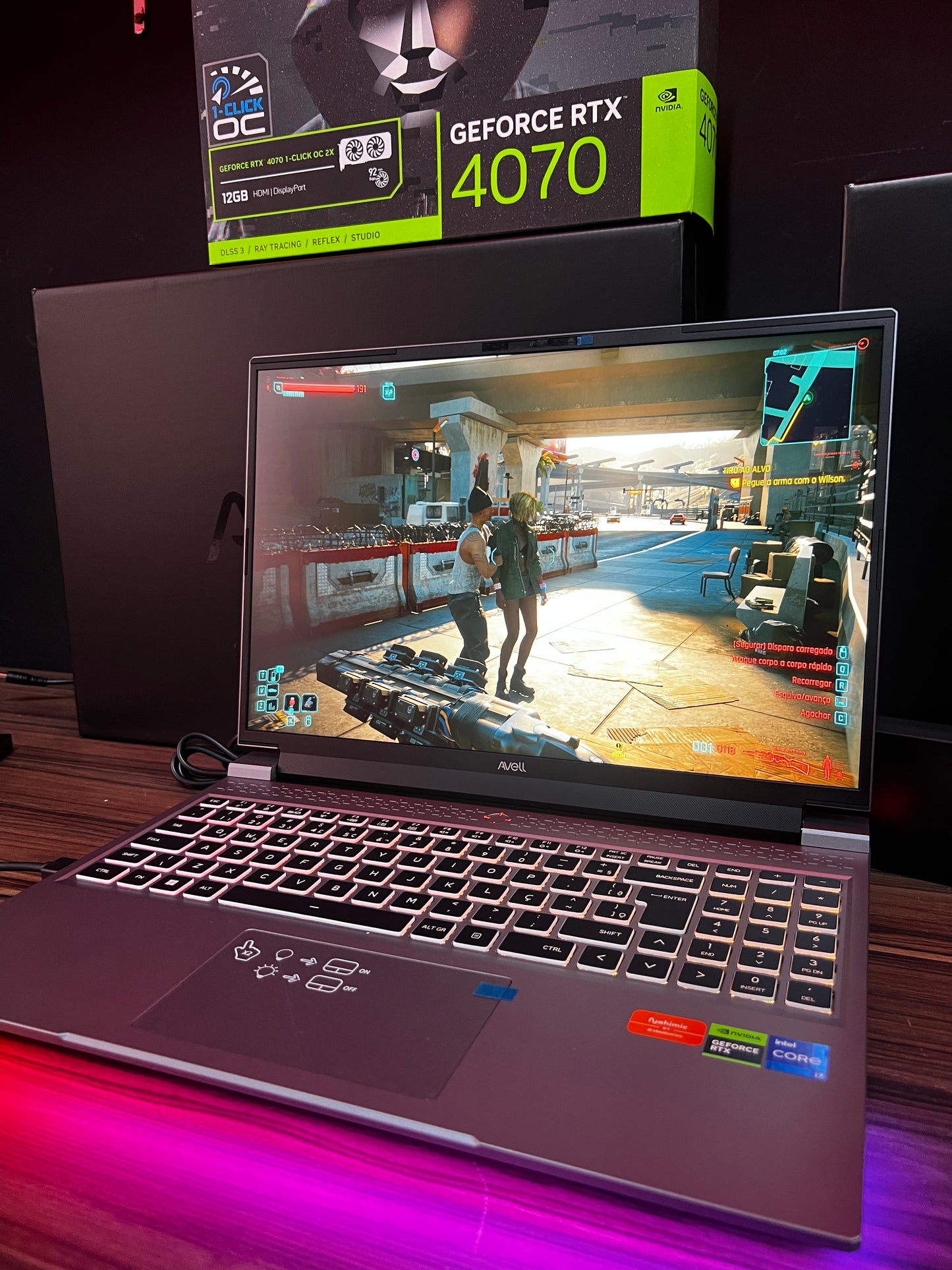 NOTEBOOK GAMER DDR5 CORE I7 13700HX, RTX 4070, 16GB DDR5, SSD NVME 1TB, QUAD HD 240HZ