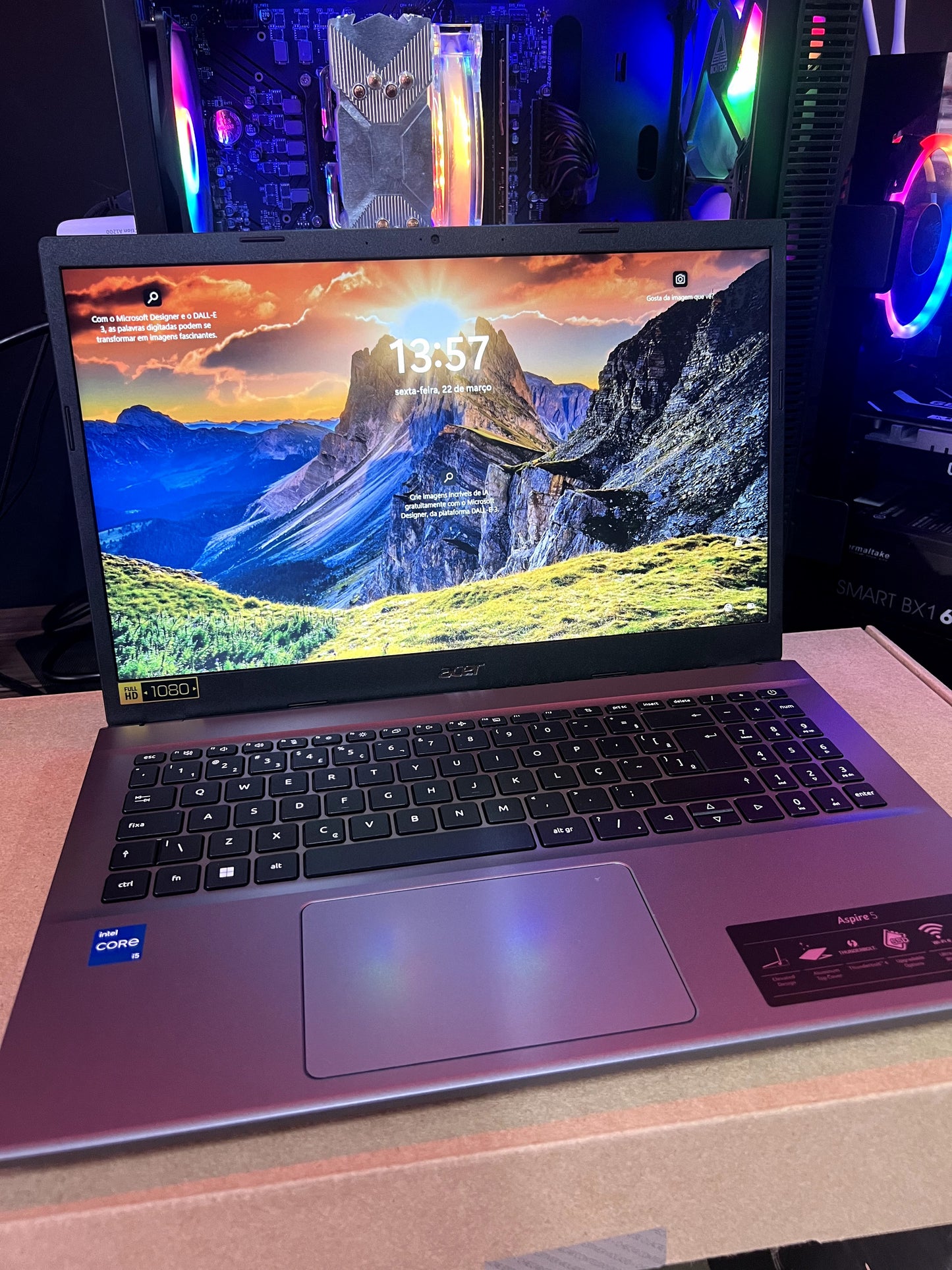 NOTEBOOK ACER A515-57-51W5 INTEL CORE I5 12450H 8GB SSD 256GB 15,6 FHD LINUX