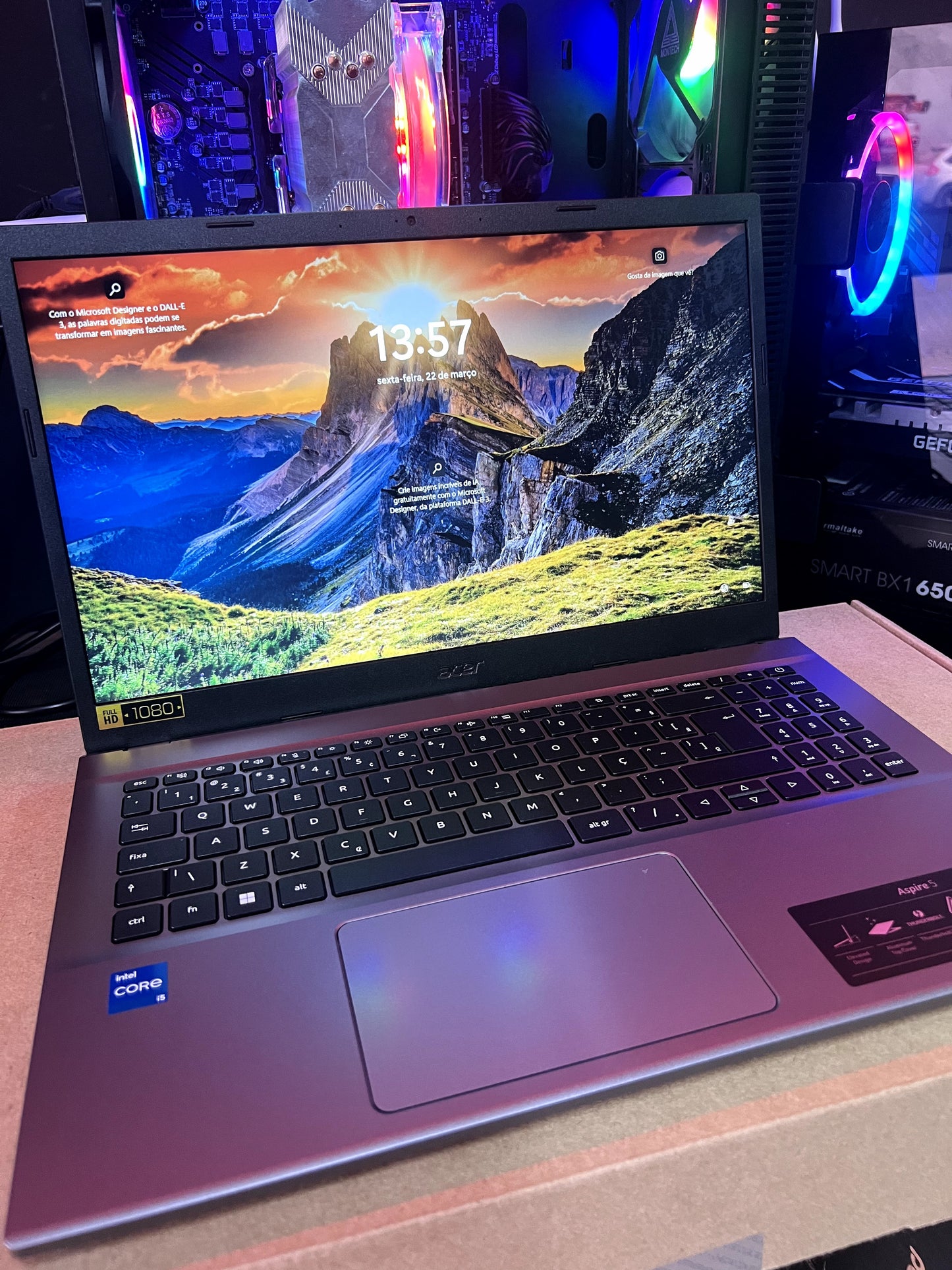 NOTEBOOK ACER A515-57-51W5 INTEL CORE I5 12450H 8GB SSD 256GB 15,6 FHD LINUX