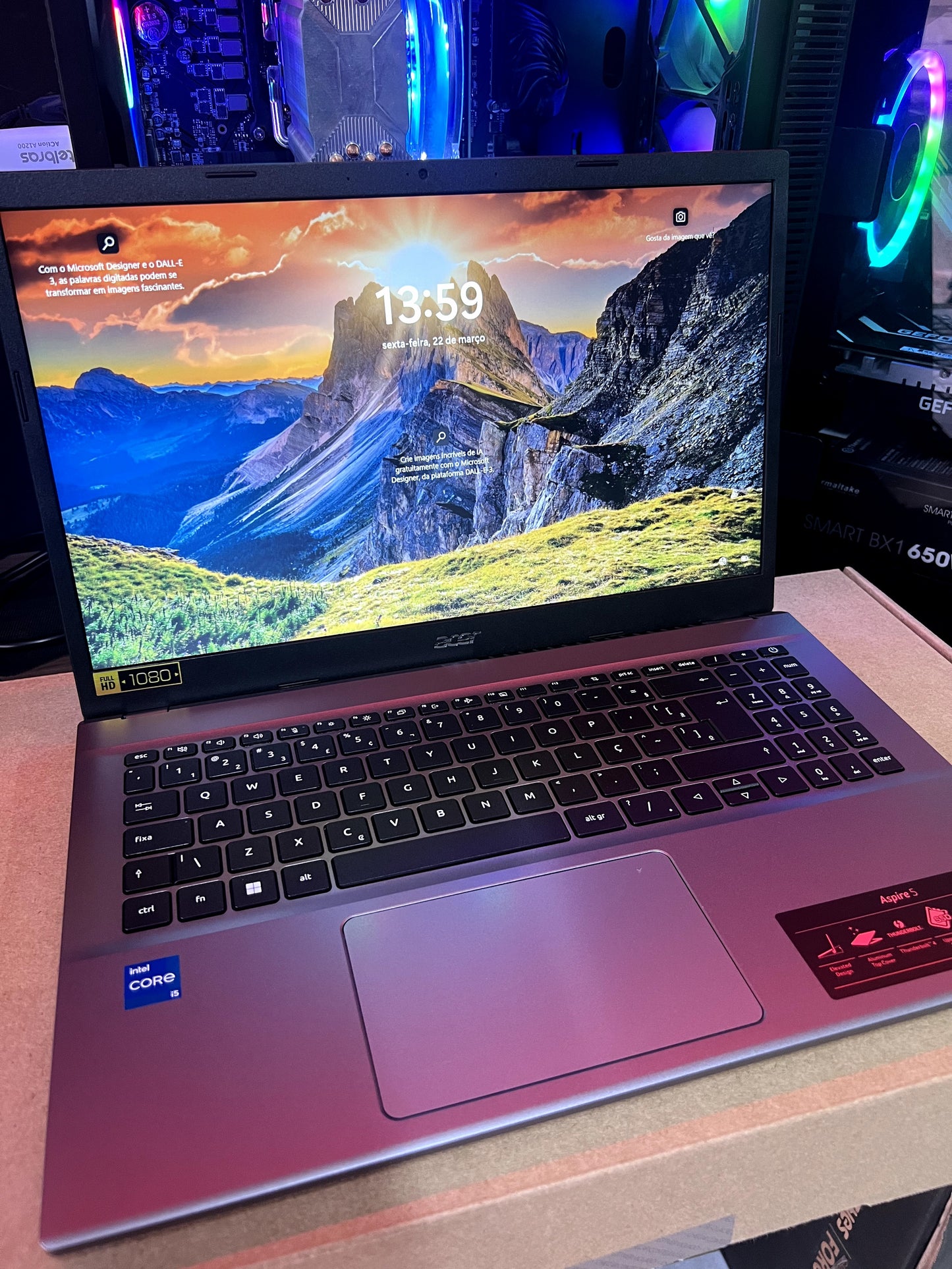 NOTEBOOK ACER A515-57-51W5 INTEL CORE I5 12450H 8GB SSD 256GB 15,6 FHD LINUX