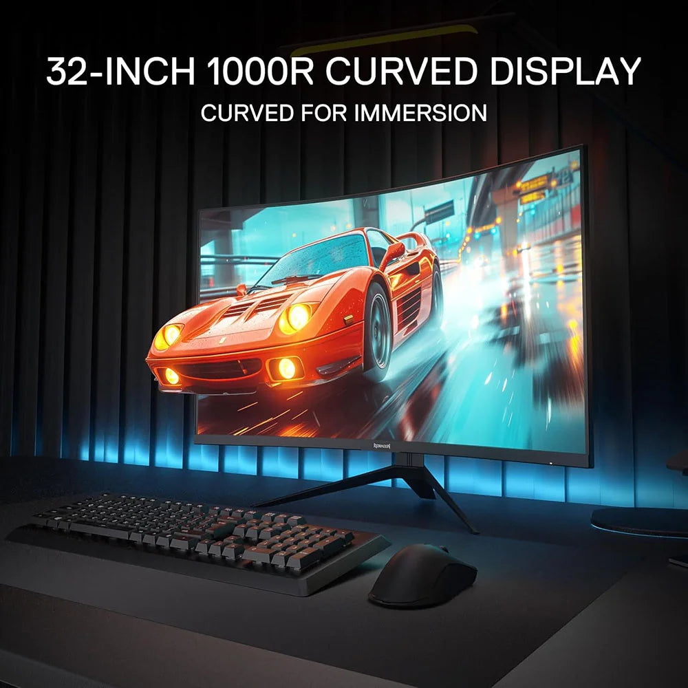 Monitor Gamer Redragon Hrothgar Gmq3225rvc 32 180hz Curvo LED Qhd HDMI/dp