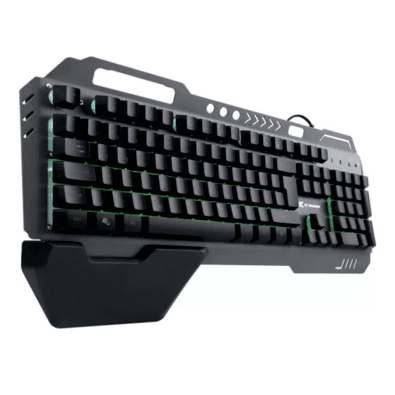 Teclado Gamer Vx Gaming Armor Abnt2 Multimidia, LED 7 Cores 1.8 M, USB, Sensação Mecânica, Apoio De Pulso Magnético - Gt500