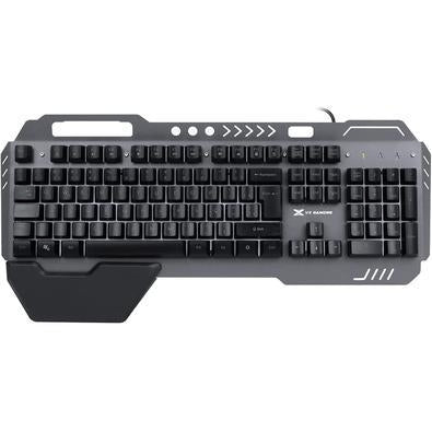 Teclado Gamer Vx Gaming Armor Abnt2 Multimidia, LED 7 Cores 1.8 M, USB, Sensação Mecânica, Apoio De Pulso Magnético - Gt500