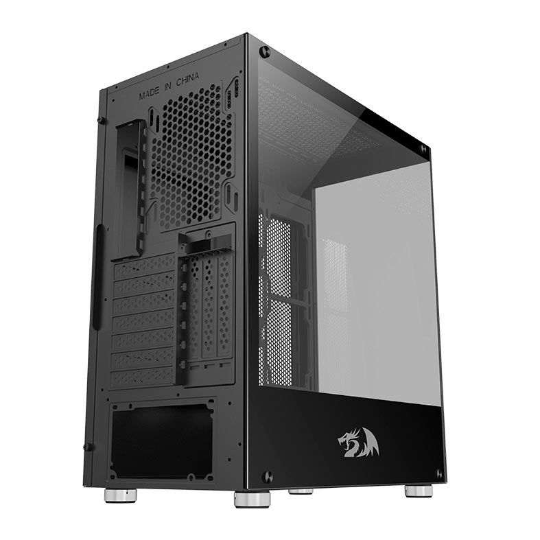 GABINETE GAMER REDRAGON REFLECT, MID-TOWER, LATERAL DE VIDRO, PRETO, CA-601B