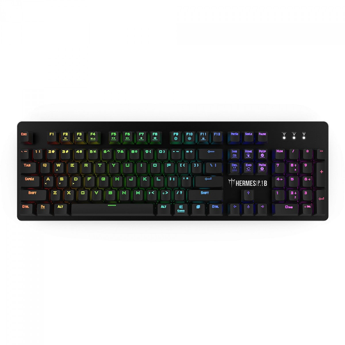 Combo Gamer Gamdias Hermes P1B 3 Em 1, Teclado, Mouse, Mousepad
