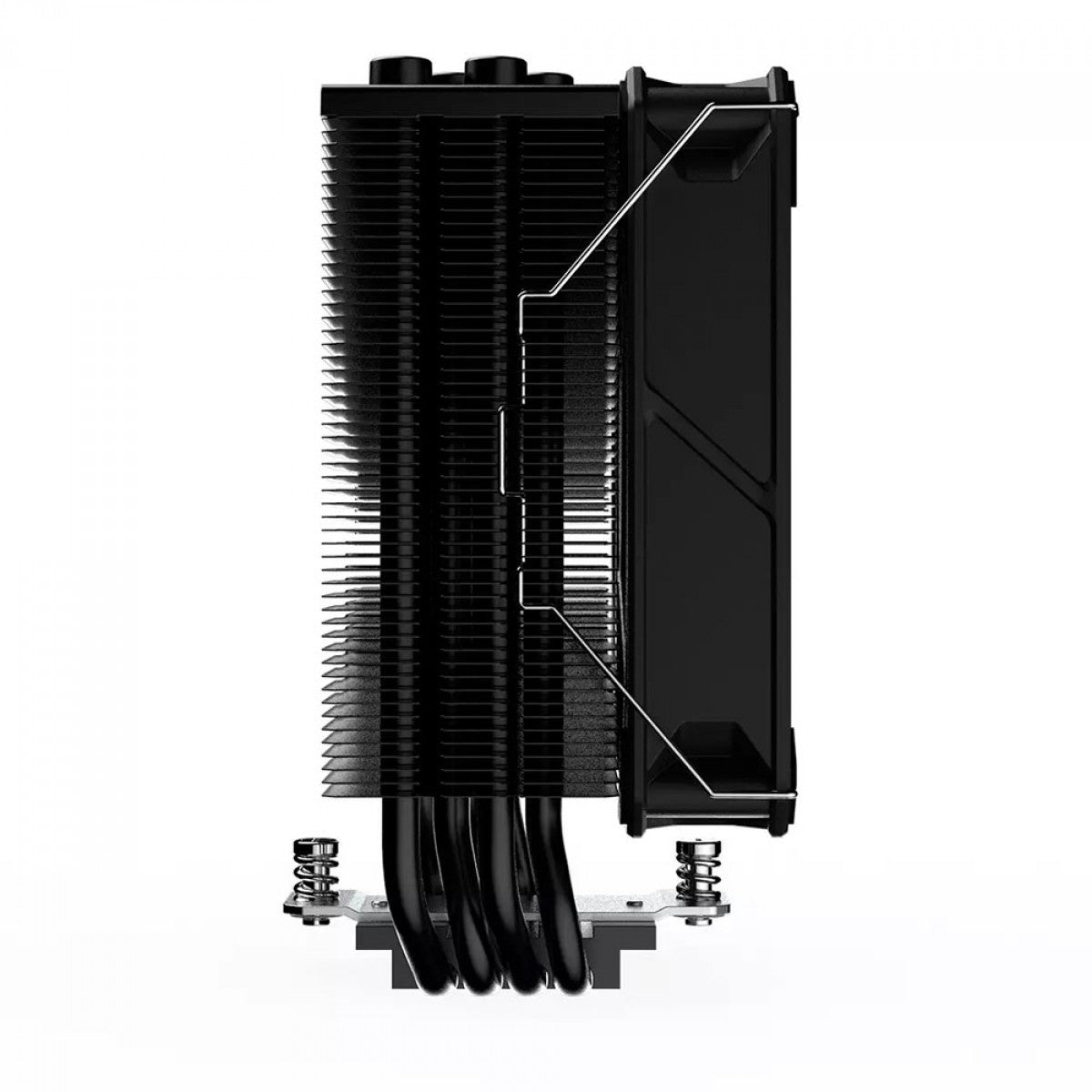 Cooler Para Processador PCYES Frost Pulse Black Vulcan ARGB, 120mm, Intel/AMD, Black, PEFPARGBBV