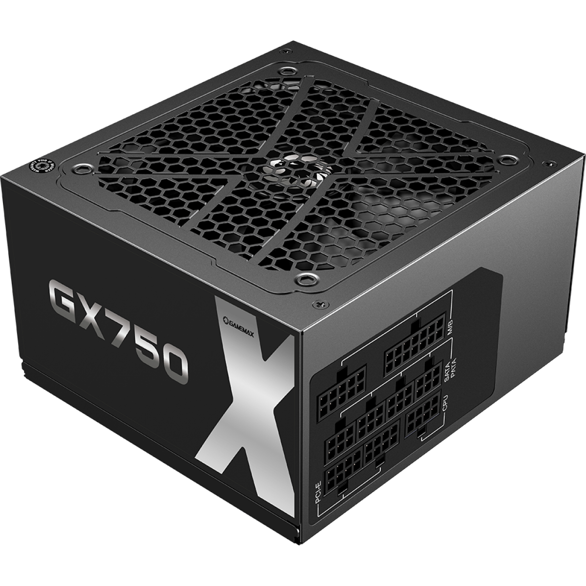 Fonte Gamemax GX750, 750W, Full Modular, 80 Plus Gold, PFC Ativo, Black, GX750MBKV1S7710BR