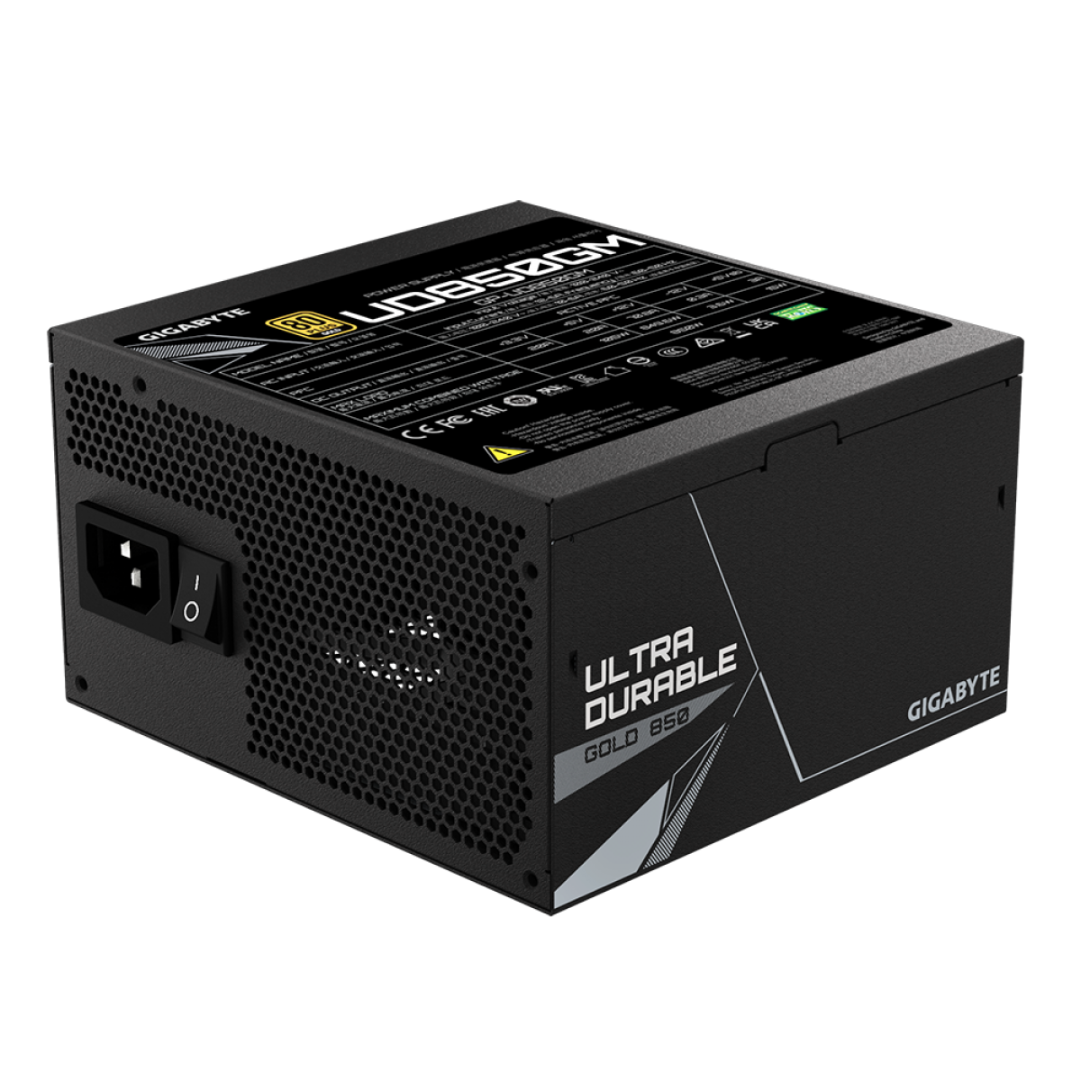 Fonte Gigabyte GPUD850GM, 850W, 80 Plus Gold, PFC Ativo, Full Modular, GP-UD850GM