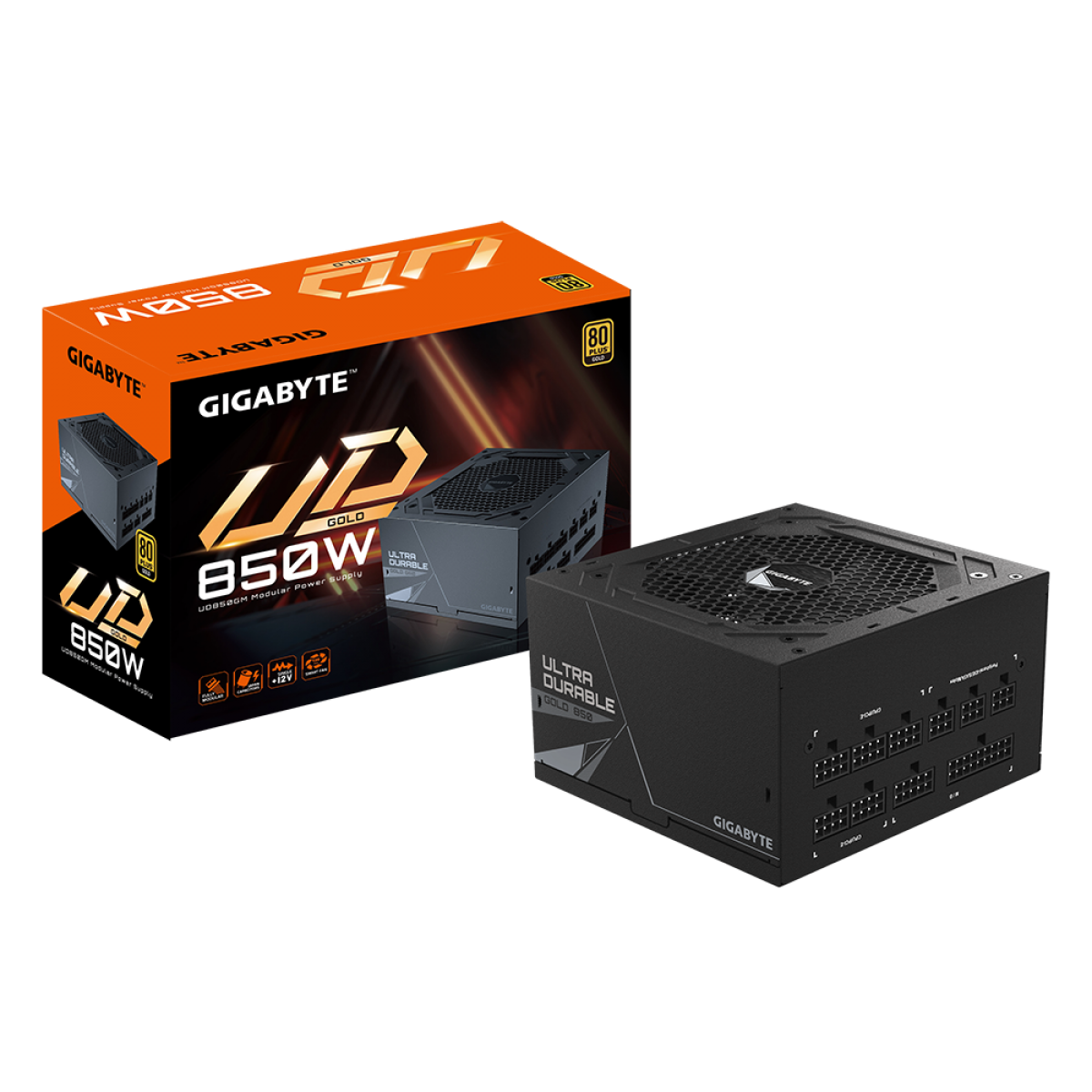 Fonte Gigabyte GPUD850GM, 850W, 80 Plus Gold, PFC Ativo, Full Modular, GP-UD850GM
