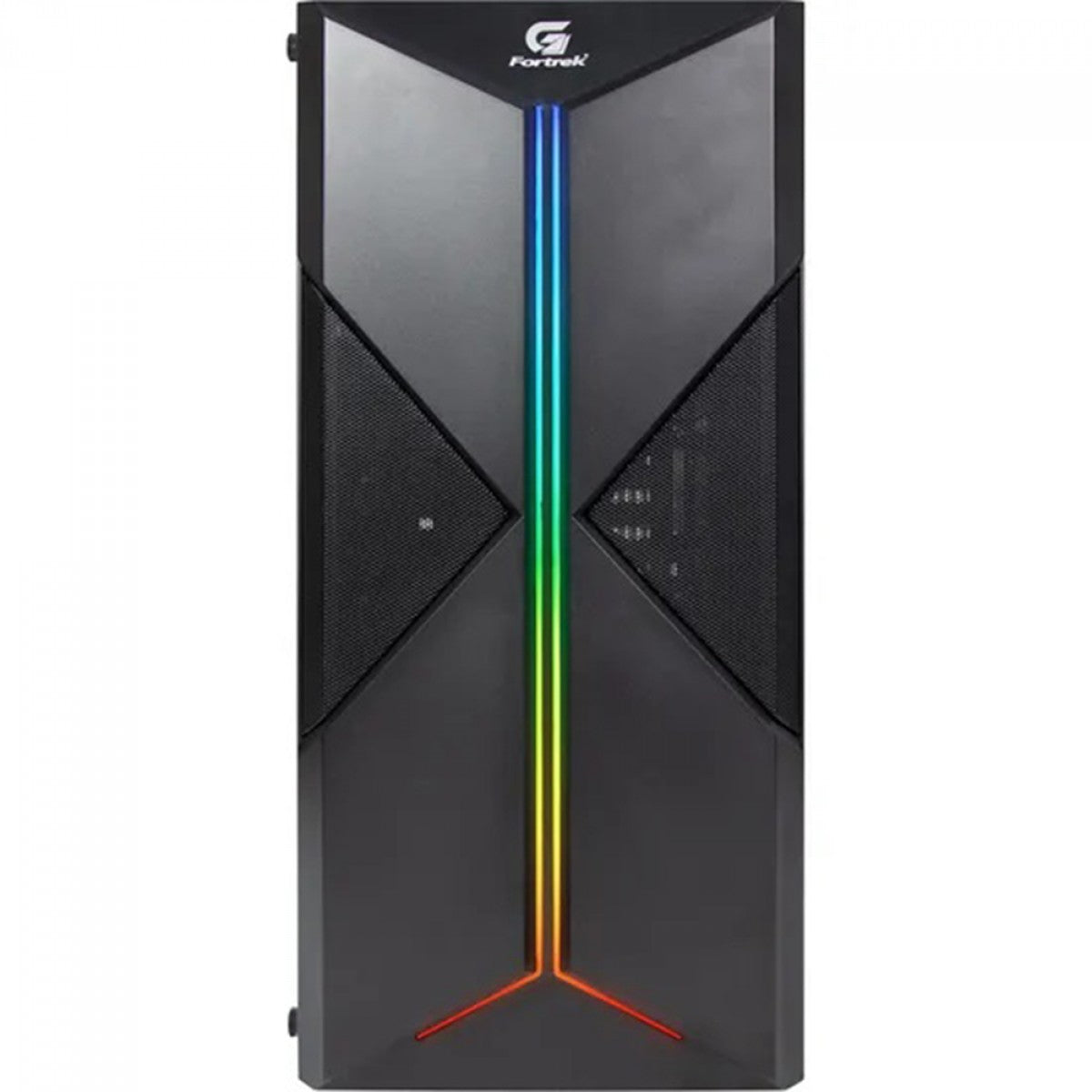 Gabinete Gamer Fortrek Holt, Mid Tower, RGB, Vidro Temperado, ATX, Preto, Sem Fonte, Sem Fan