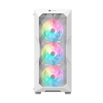 Gabinete Gamer Hayom GB1730, Mid Tower, ATX, 3 Coolers Fan, Branco