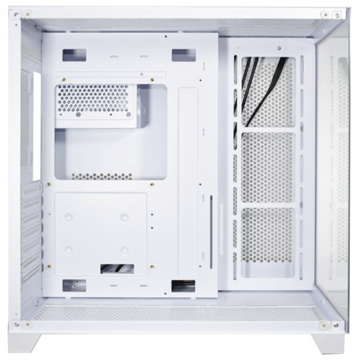 Gabinete Gamer K-MEX Ghost Shark, Aquario, Mid Tower, Vidro Temperado, ATX, White, Sem Fonte, Sem Fan, CGW2J1RH002CB0X