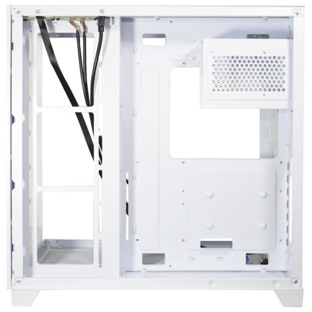 Gabinete Gamer K-MEX Ghost Shark, Aquario, Mid Tower, Vidro Temperado, ATX, White, Sem Fonte, Sem Fan, CGW2J1RH002CB0X