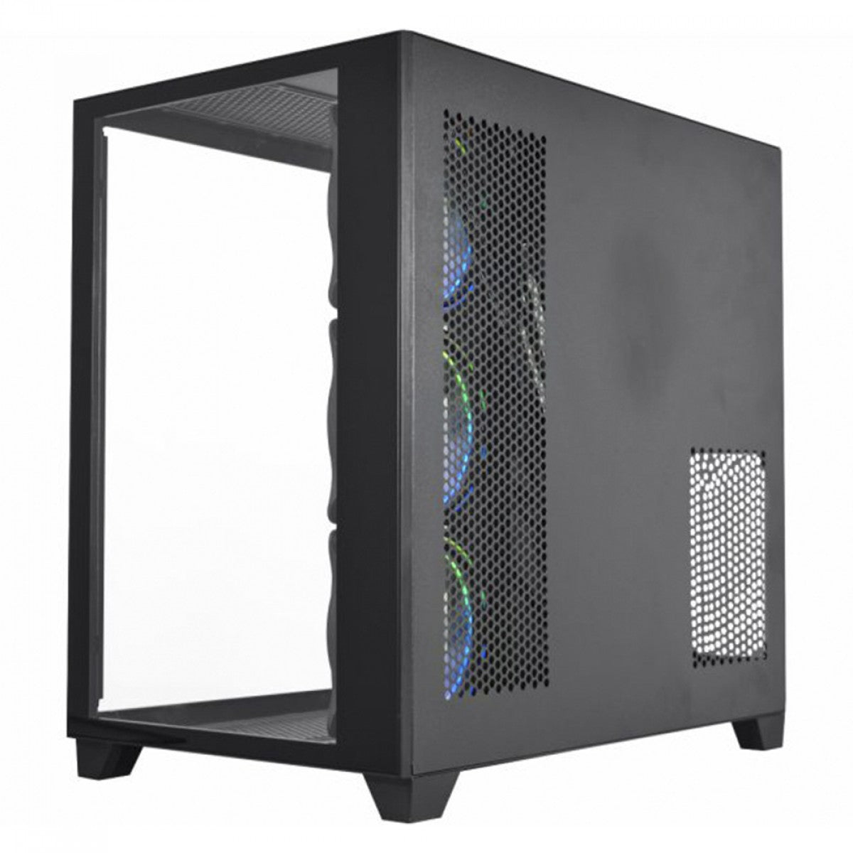Gabinete Gamer K-MEX Space ATX, Mid Tower, Vidro Temperado, ATX, Black, Sem Fonte, Sem Fan, CGP2R4RH001CB0X