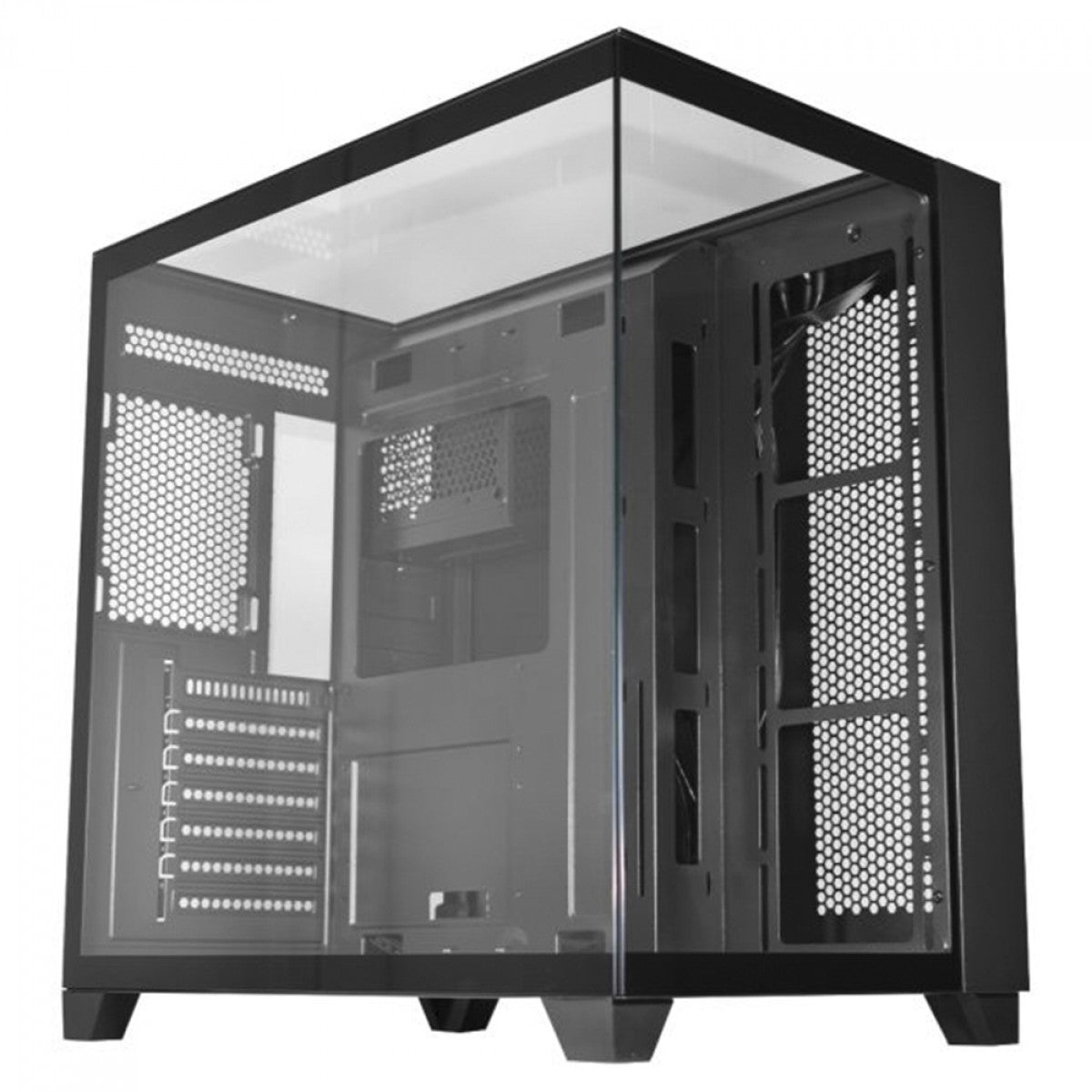 Gabinete Gamer K-MEX Tiger Shark, Aquario, Mid Tower, Vidro Temperado, ATX, Black, Sem Fonte, Sem Fan, CG04J1RH001CB0X