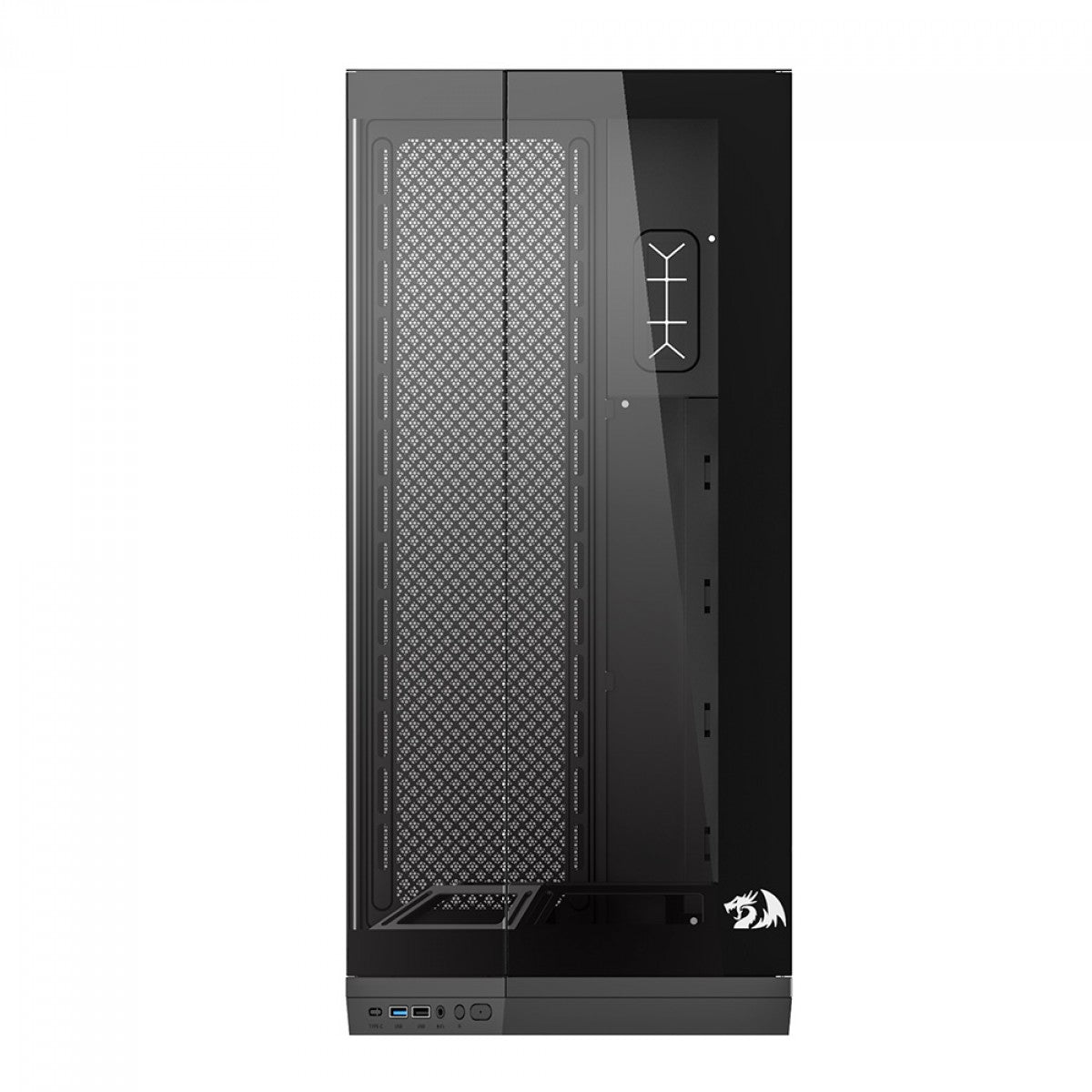 Gabinete Gamer Redragon Edge, Mid Tower, Vidro Temperado, ATX, Sem Fonte, Sem Fans, Preto, CA-608B