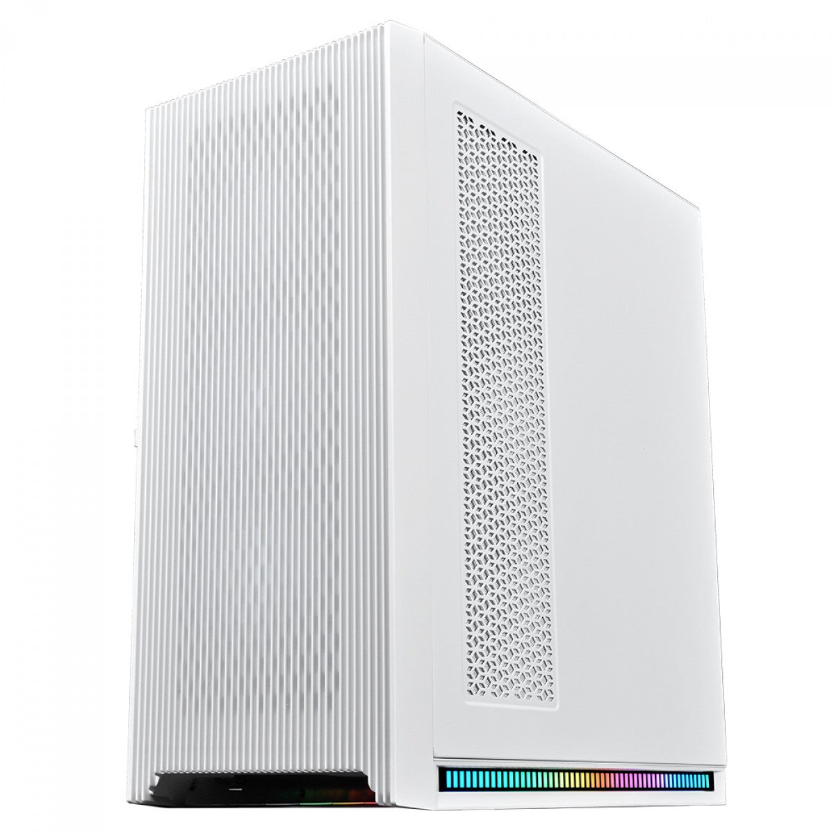 Gabinete Gamer SuperFrame Magic, RGB, Mid Tower, Vidro Temperado, E-ATX, White, Sem Fonte, Com 3 Fans