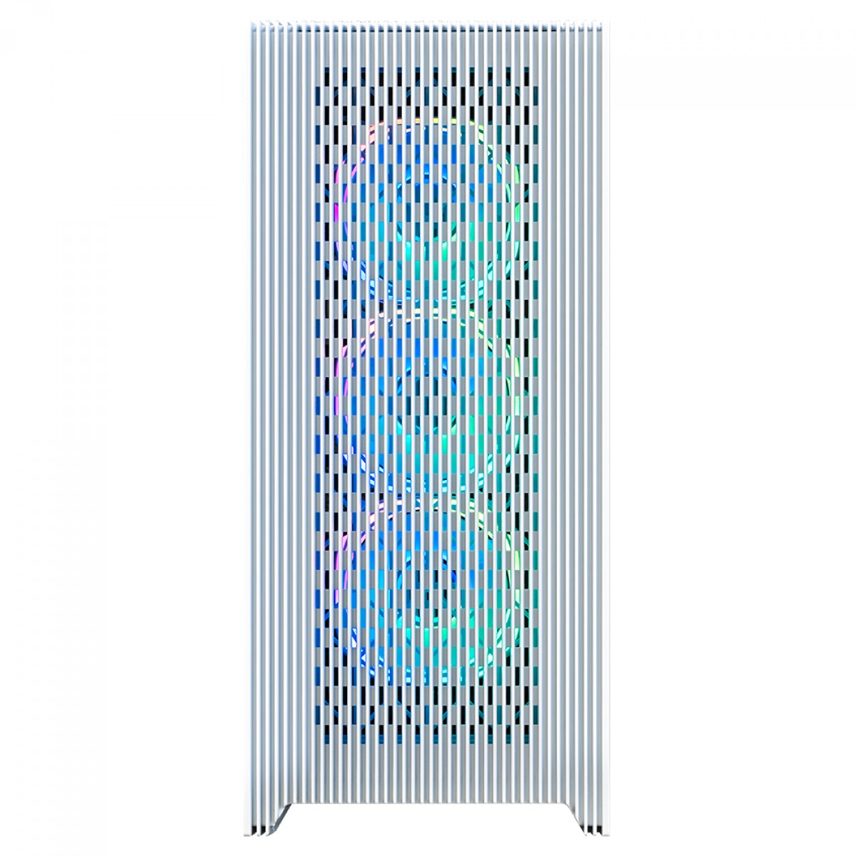 Gabinete Gamer SuperFrame Magic, RGB, Mid Tower, Vidro Temperado, E-ATX, White, Sem Fonte, Com 3 Fans