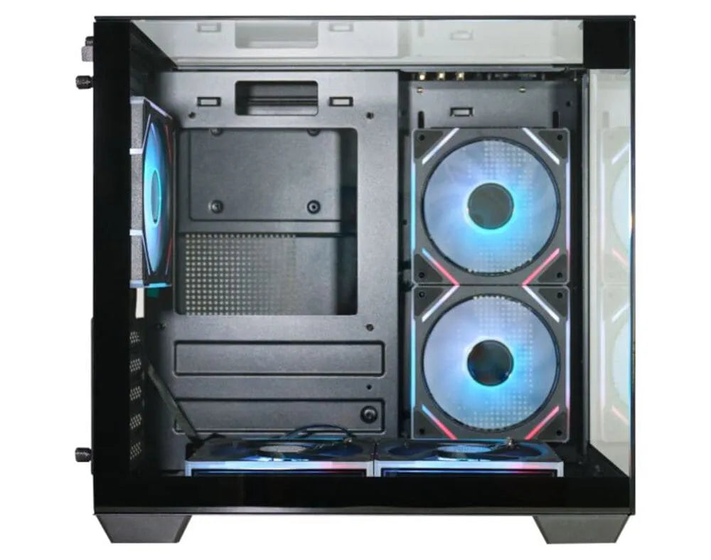 Gabinete Gamer K-Mex Vision Infinite II, Mid Tower, mATX, Lateral e Frente em Vidro Temperado, Preto - CG-01X2