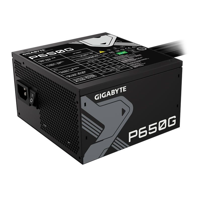 Fonte Gigabyte P650G, 650W, 80 Plus Gold, Preto, GP-P650G