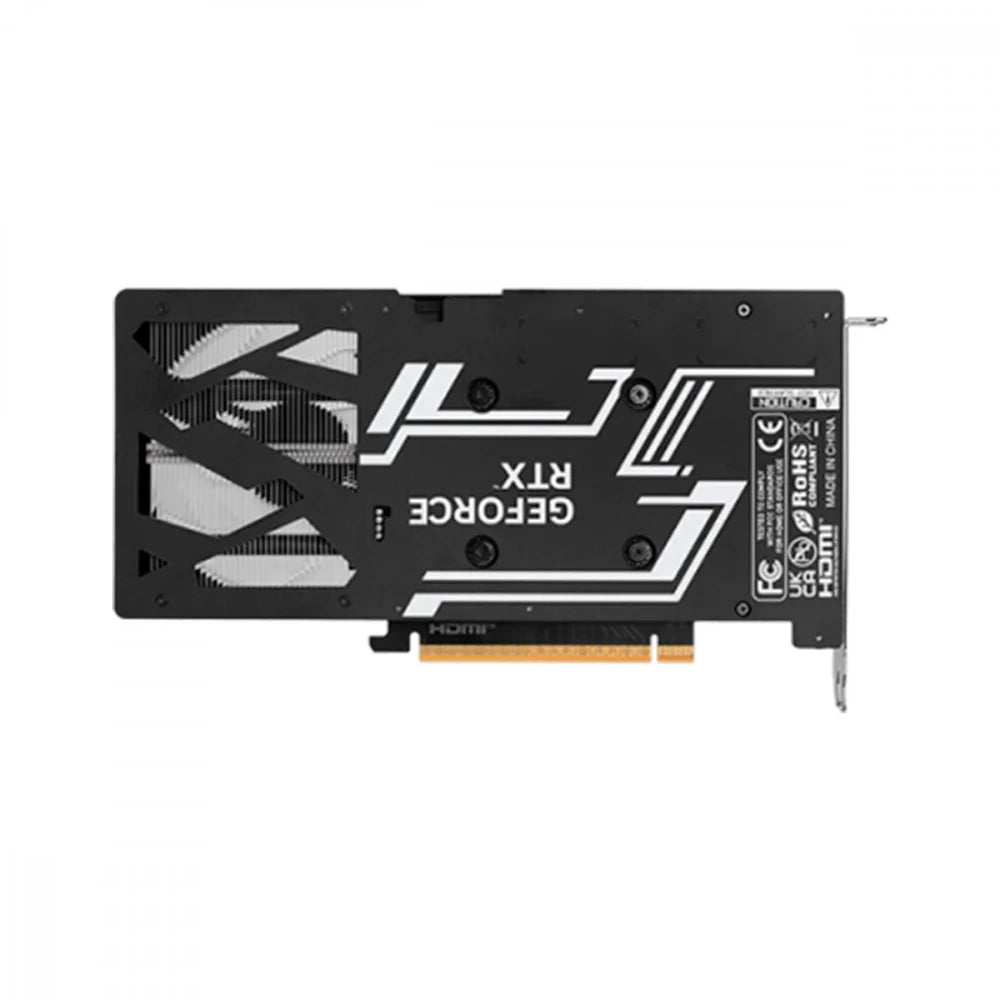 Placa De Video Galax Geforce RTX 5050 Black Gf 1-click Oc 8GB Gddr6 128bits 55nsl8mhdchd