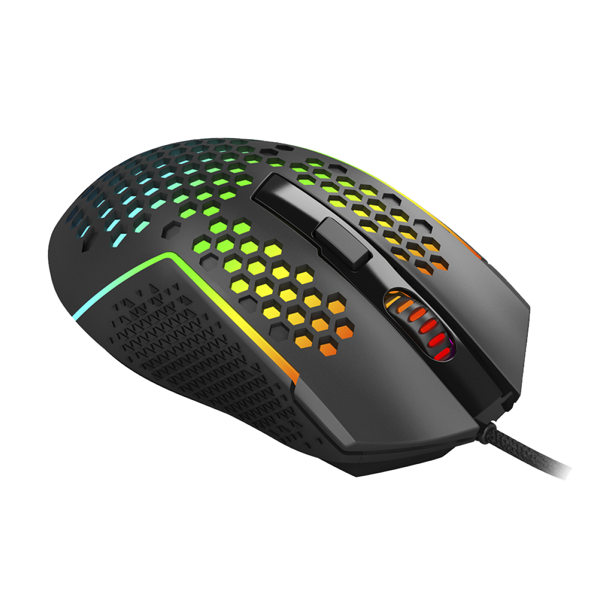 Mouse Gamer Redragon Reaping, RGB, 6 Botões, 12400 DPI, Black, M987-K