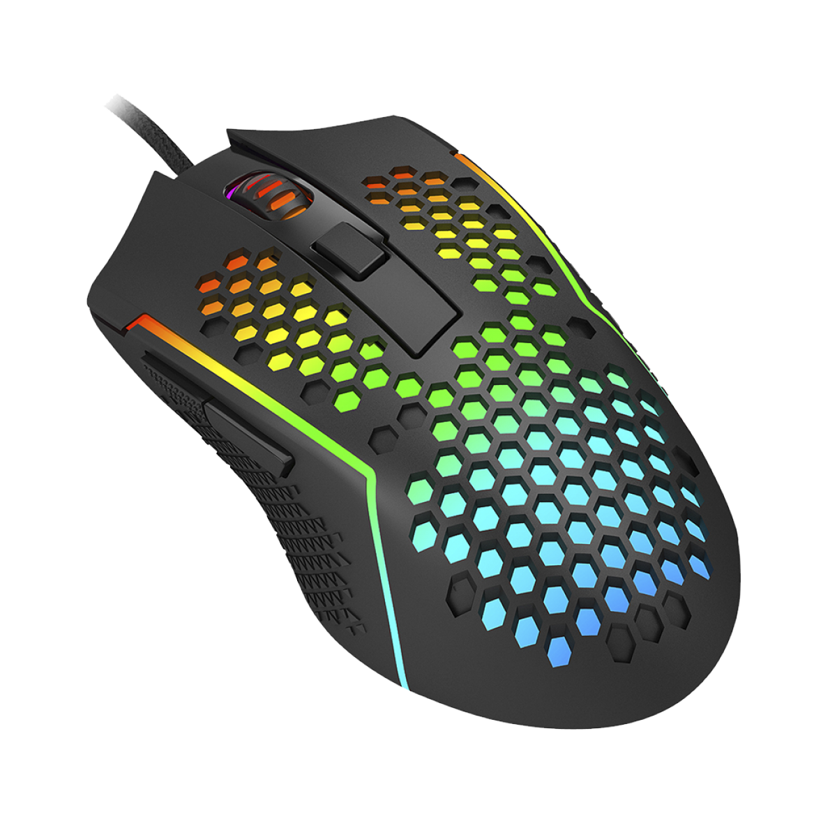 Mouse Gamer Redragon Reaping, RGB, 6 Botões, 12400 DPI, Black, M987-K