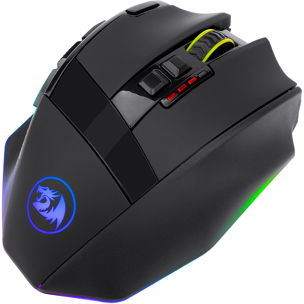 Mouse Gamer Redragon Sniper Pro M801P RGB, 16000 DPI, Wireless, 9 Botões Programáveis, Black
