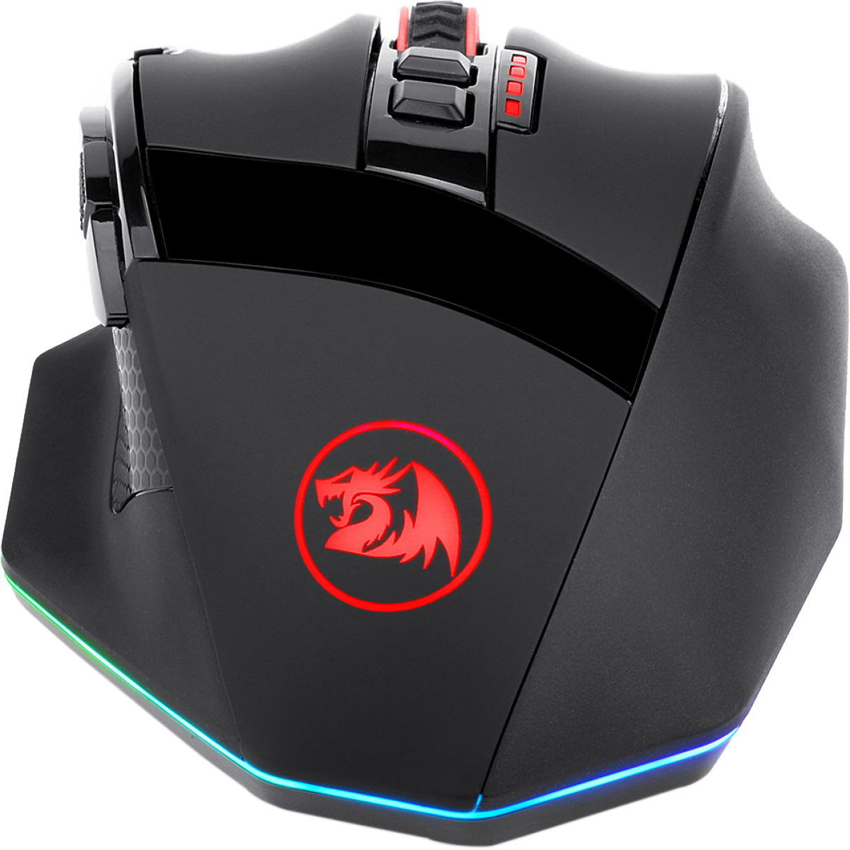 Mouse Gamer Redragon Sniper Pro M801P RGB, 16000 DPI, Wireless, 9 Botões Programáveis, Black
