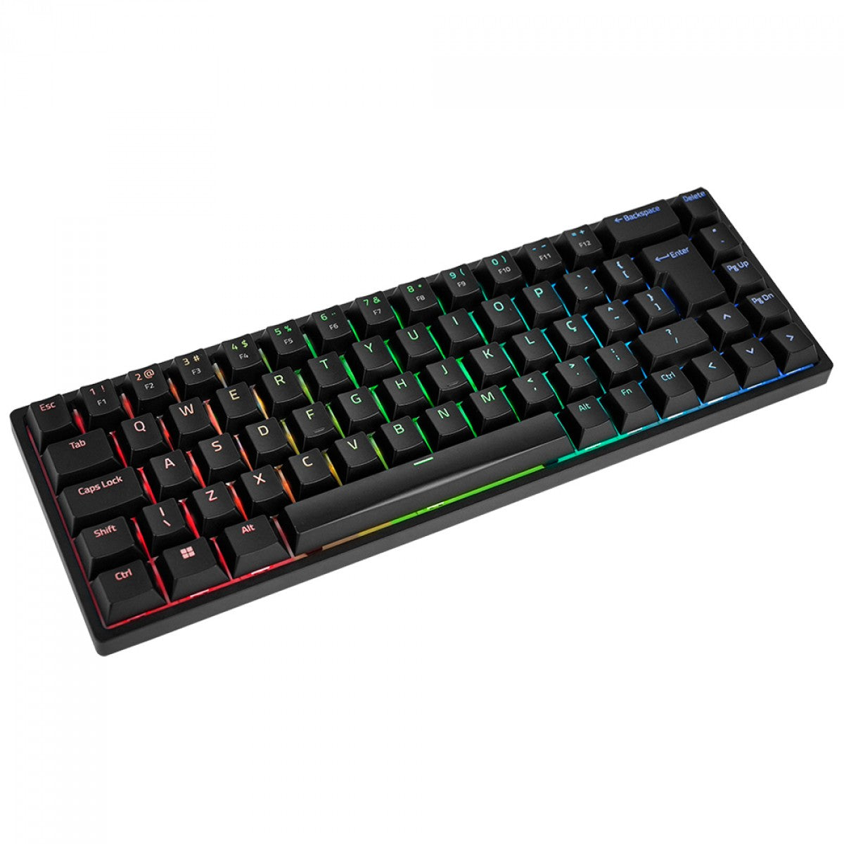 Teclado Mecanico Akko, Gamer 3068b Plus, USB, Wireless, Switch Orange, Preto