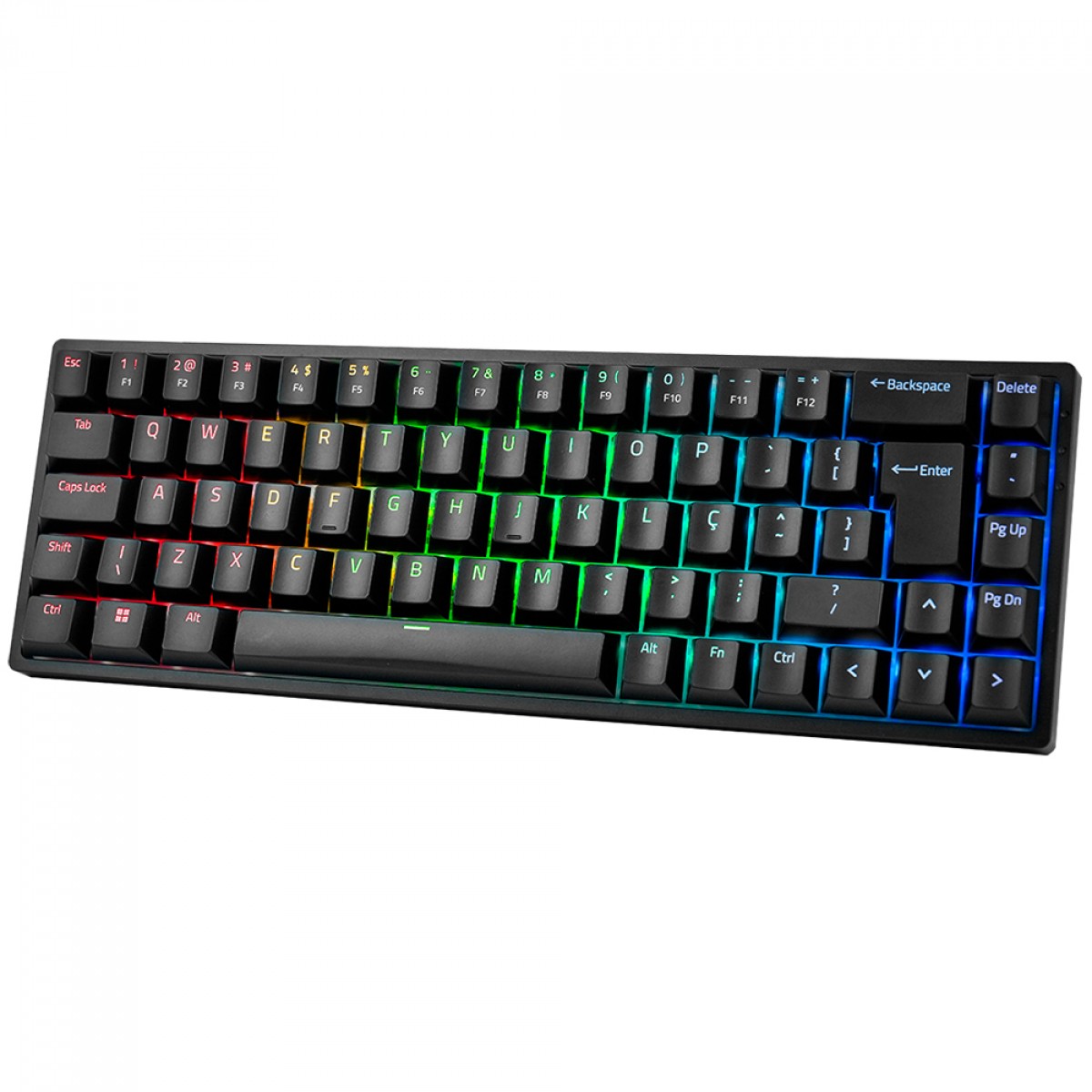 Teclado Mecanico Akko, Gamer 3068b Plus, USB, Wireless, Switch Orange, Preto