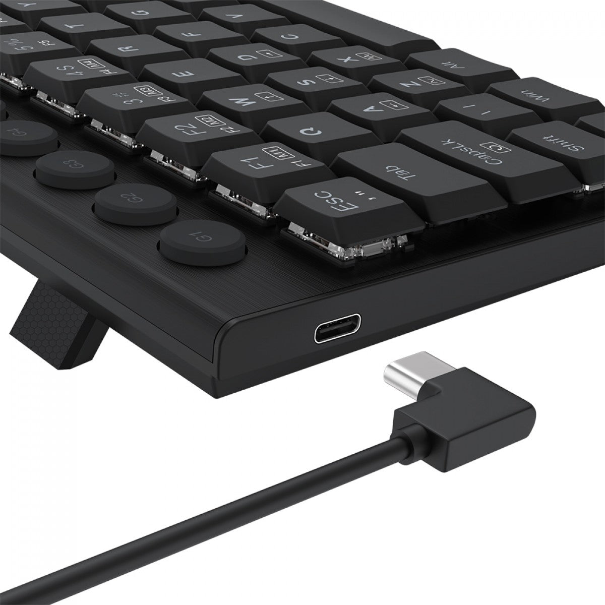 Teclado Gamer Mecânico Redragon Horus Mini, RGB, Low Profile, USB, Switch Brown, ABNT2, 60%