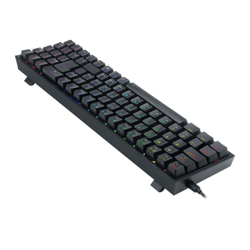 Teclado Mecânico Gamer Redragon POLLUX RGB Preto SWITCH BLUE - K628-RGB-B (PT-BLUE)