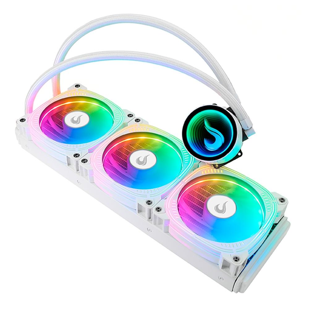 Water Cooler Rise Mode Aura Frost Pro, ARGB, 360mm, AMD/Intel, Branco - RM-WCF-07-ARGB