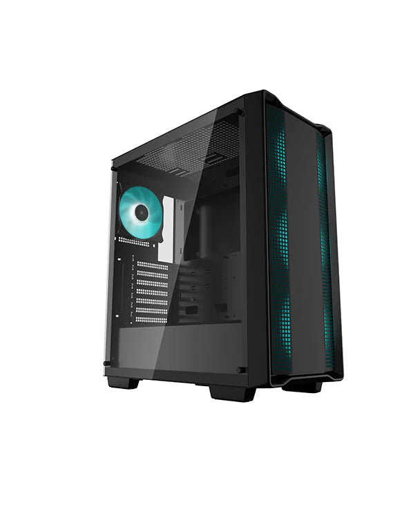 Gabinete Gamer DeepCool CC560, Black, Mid Tower, Vidro Temperado, ATX, Sem Fonte, Sem Fan
