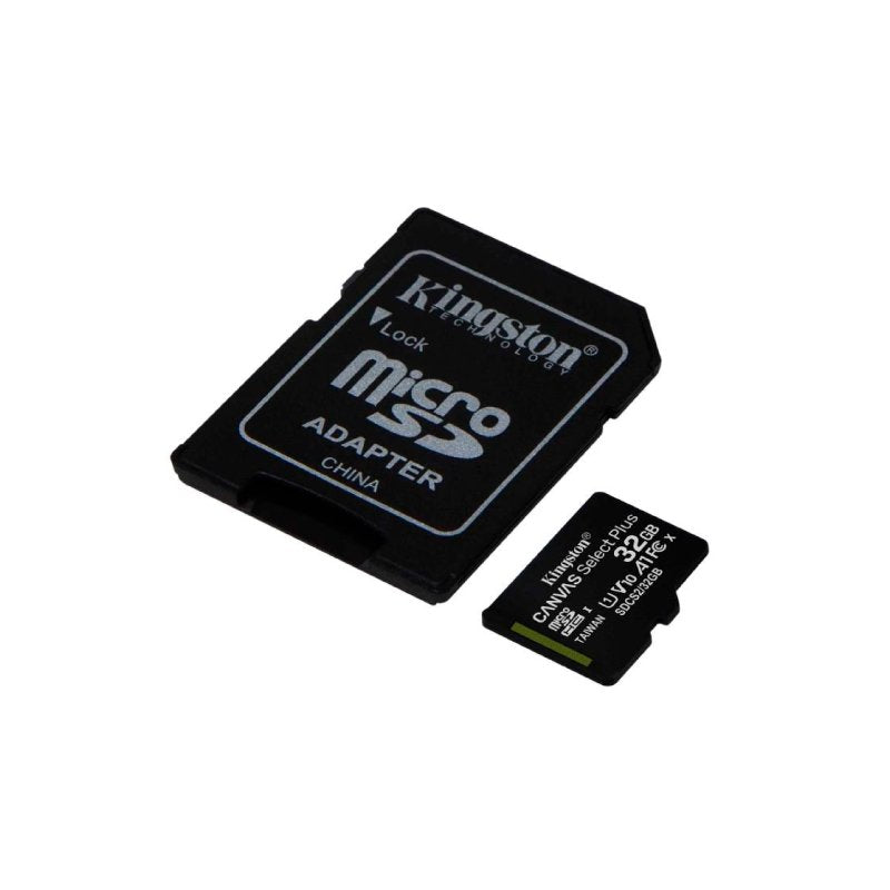 Cartão de Memoria Kingston Micro SD 32gb Canvas Select Plus Classe 10 C/ Adaptador - Sdcs2/32gb