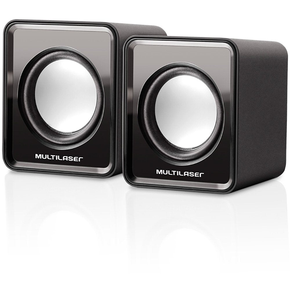 Caixa de Som 2.0 3W Rms Preto Estéreo USB/P2 Multilaser - SP144