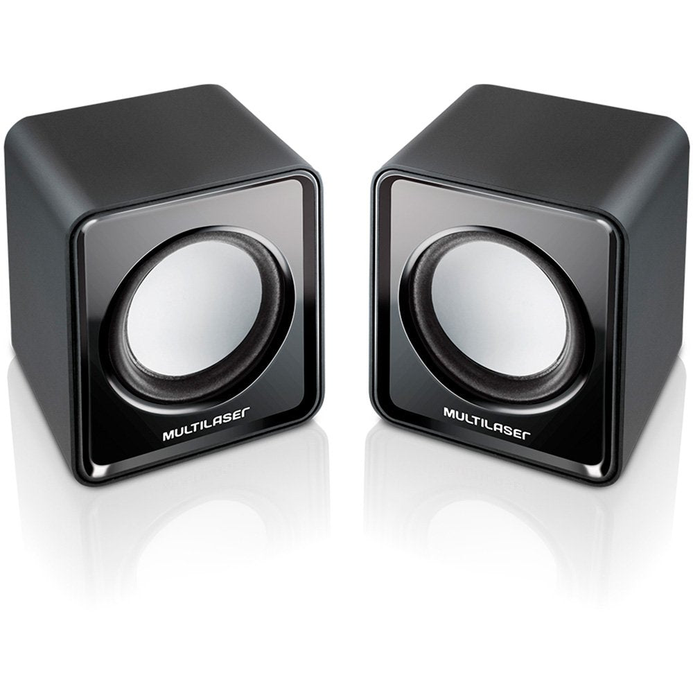 Caixa de Som 2.0 3W Rms Preto Estéreo USB/P2 Multilaser - SP144