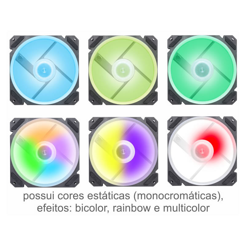 Kit FAN Gamer K-Mex, AACA, ARGB, 3 Fans 120mm AACAK136ARPXB0X