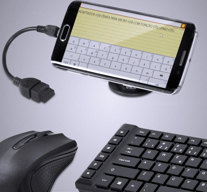 ADAPTADOR USB FEMEA PARA MICRO USB COM FUNCAO OTG UFMU-OTG