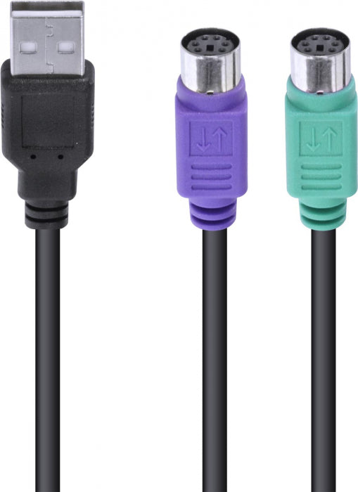 CABO ADAPTADOR PS2 FEMEA X USB MACHO