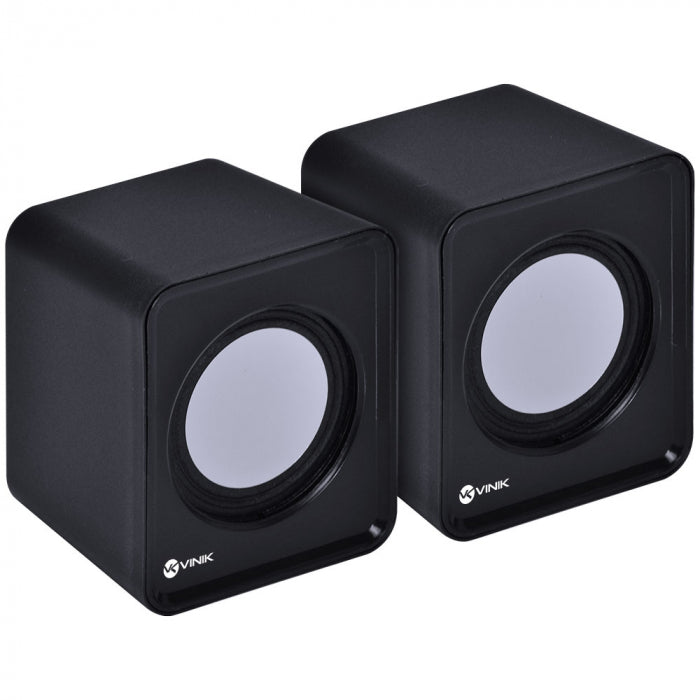CAIXA DE SOM 2.0 USB 5V 2X 1W COM CONTROLADOR DE VOLUME - VS-01
