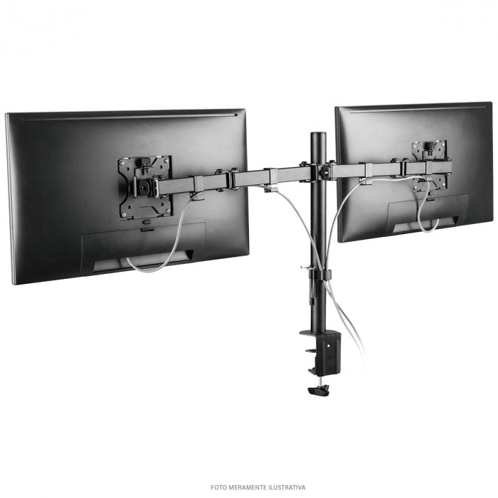 SUPORTE ARTICULADO PARA 2 MONITORES 13''-32'' VESA 100X100 SM-341A